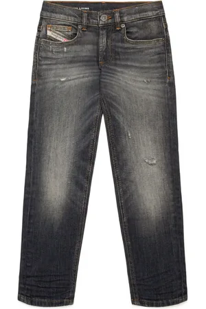 Diesel D-Lucas distressed-effect tapered jeans