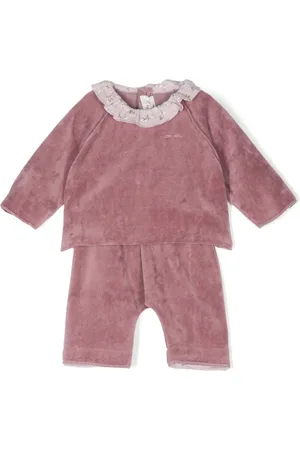 TEDDY & MINOU Logo-embroidered trousers set