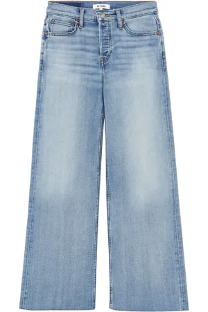RE/DONE Mid-rise wide cropped jeans