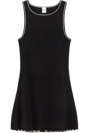 RE/DONE Ribbed contrast-stitching mini dress