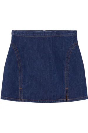 RE/DONE Split denim mini skirt