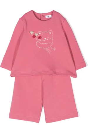 Il gufo Teddy bear embroidery tracksuit