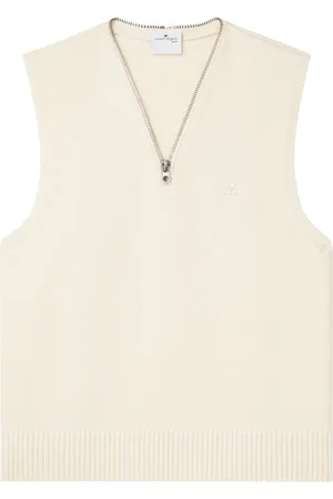 Courrèges V-neck sleeveless sweater