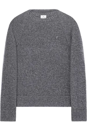 Courrèges Layered logo-embroidered sweater
