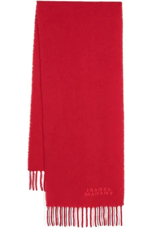 Isabel Marant Firny logo-embroidered scarf
