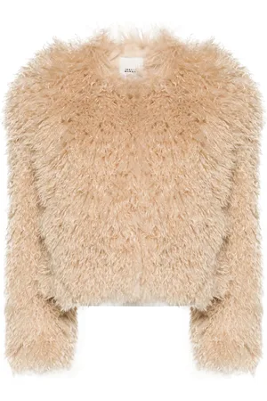 Isabel Marant Faustine faux-shearling cropped jacket
