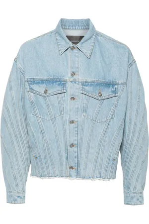 MUGLER Panelled denim jacket