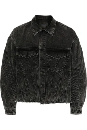 MUGLER Panelled denim jacket