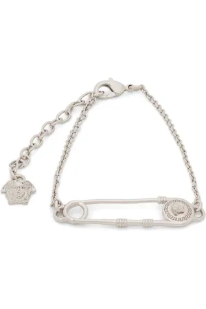 VERSACE Safety pin chain-link bracelet