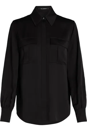 Karl Lagerfeld Satin cargo shirt