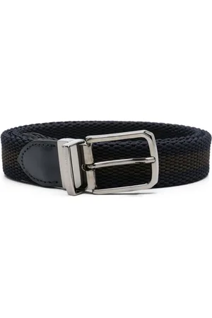 Paul & Shark Logo-debossed belt