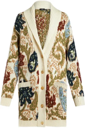 Etro Paisley jacquard-knit cardigan
