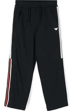 Emporio Armani Logo-patch knitted trousers