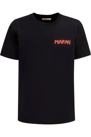 Marni Logo-appliqué cotton T-shirt