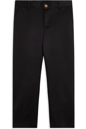 VERSACE Cotton straight-leg trousers