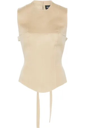 DEL CORE Pointed-bust bib top