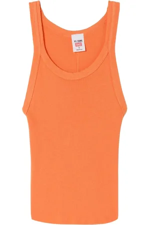 RE/DONE X Hanes cropped ribbed tank top