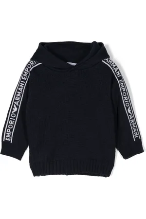 Emporio Armani Logo-jacquard hoodie