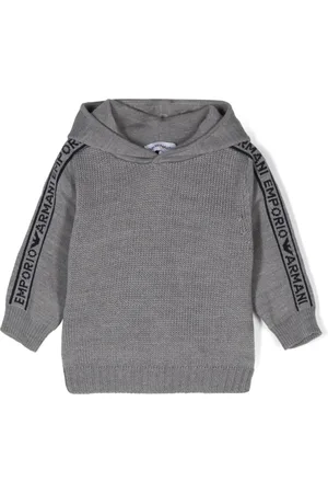 Emporio Armani Logo-jacquard hoodie