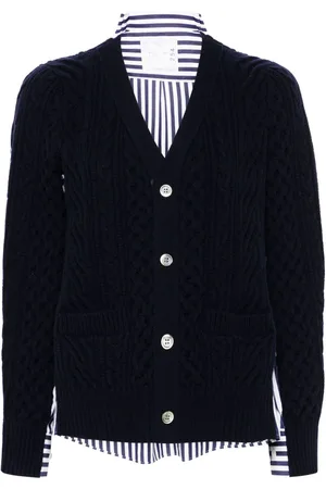 SACAI Striped cardigan