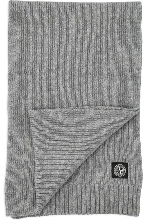 Stone Island Compass-badge knitted scarf