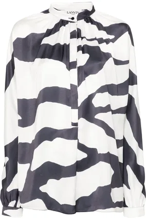 Lanvin Graphic-print blouse