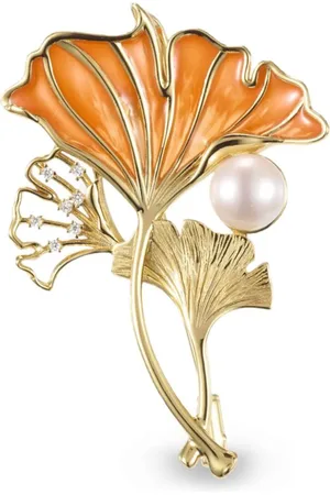 SHANGHAI TANG Ginkgo brooch