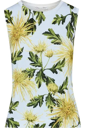 Oscar de la Renta Chrysanthemum tank