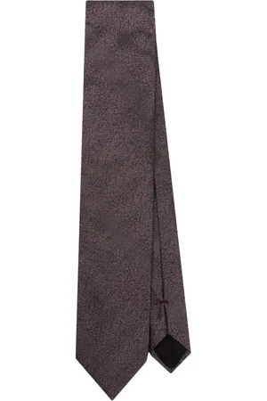 Lanvin Herringbone-pattern silk