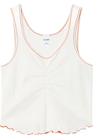 RE/DONE Contrasting trim tank top