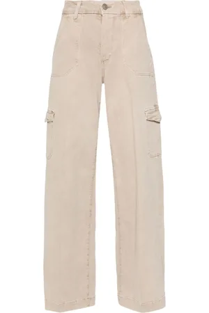 Paige Logo-patch straight jeans
