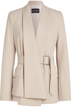 Karl Lagerfeld Belted draped blazer