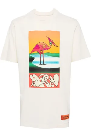 Heron Preston Abstract heron-print T-shirt