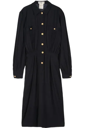 VALENTINO GARAVANI 1970s wool midi dress