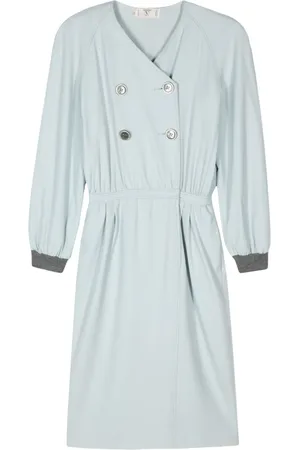 VALENTINO GARAVANI 1980s wool midi dress