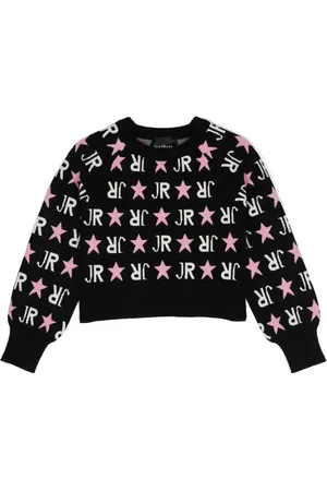 John Richmond Intarsia-logo sweater