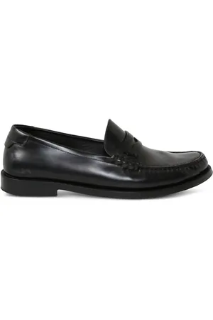Saint Laurent Penny-slot leather loafers