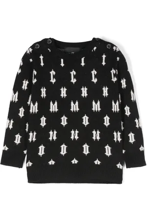 John Richmond Logo-intarsia sweater