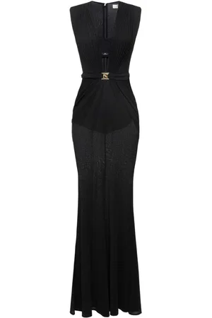Elisabetta Franchi Built-in bra lurex gown