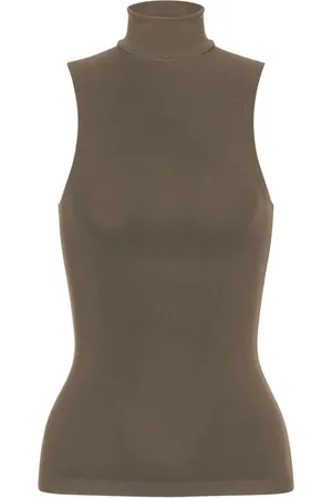 Serafini Sleeveless roll-neck top