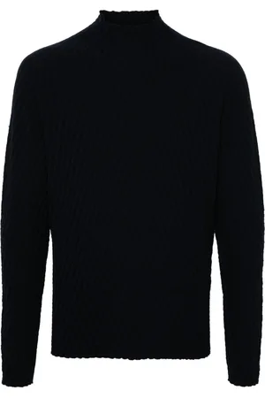 Giorgio Armani Jacquard mock-neck sweater