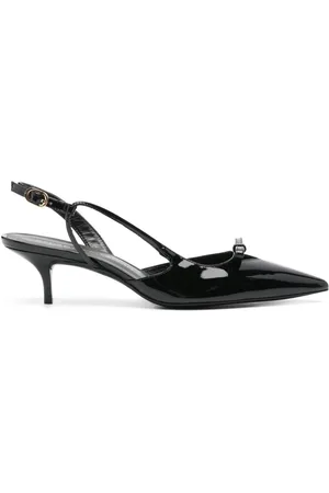 Stuart Weitzman 50mm leather slingback pumps
