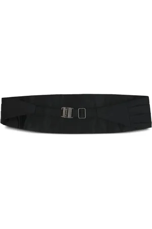 Ermenegildo Zegna Silver hardware silk belt