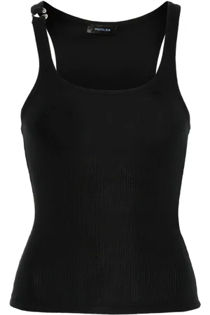 MUGLER Pierced tank top