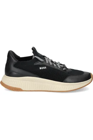 HUGO BOSS Logo-print knitted sneakers