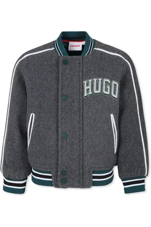 HUGO BOSS Logo-print bomber jacket
