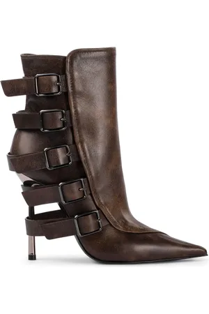 LE SILLA 120mm Buckle Detailed Ankle Boots