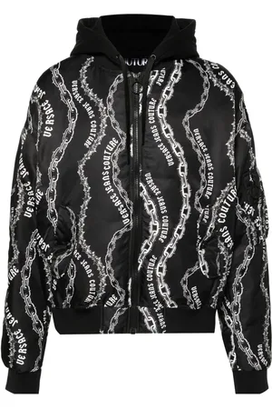 VERSACE Logo-print jacket