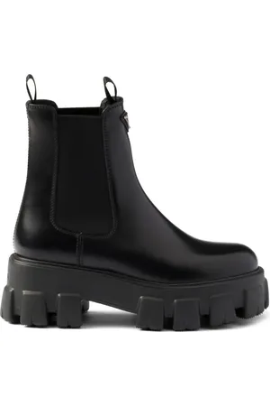 Prada Monolith leather Chelsea boots