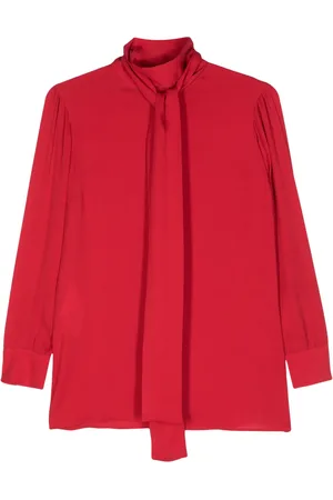 Gucci Pussy-bow collar silk shirt